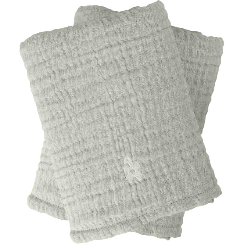 Muslin Amningshandduk 2-pack, Mist Green