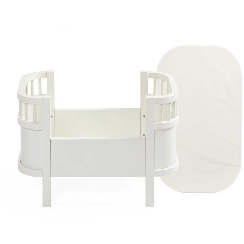 Docksäng Med Madrass, Classic White