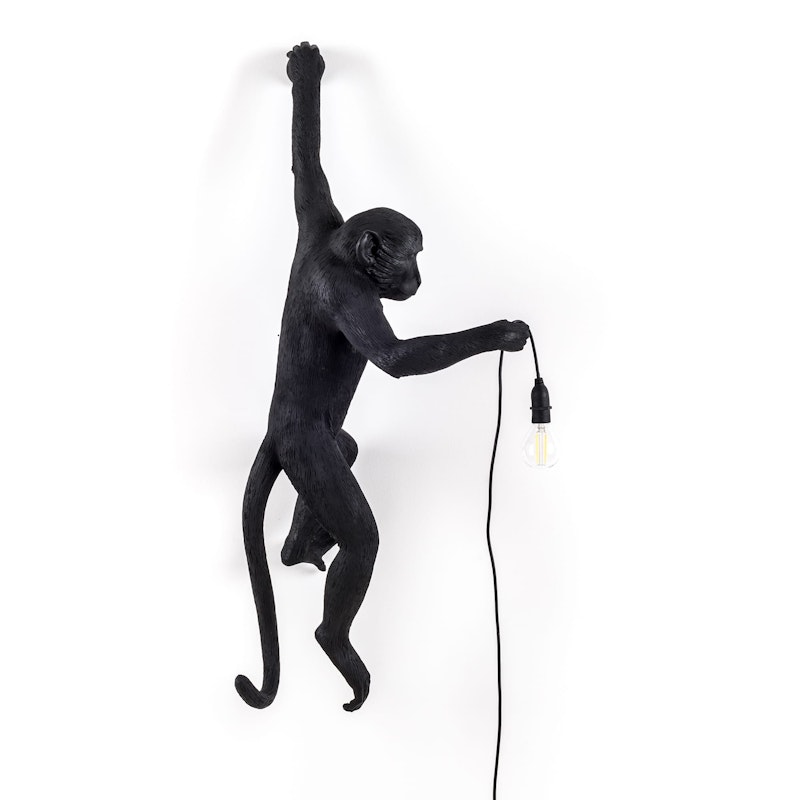 Monkey Lamp Outdoor Hanging Vänster Version, Svart