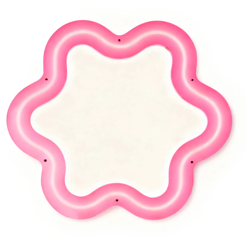 Supercurve Flower Spegel, Rosa