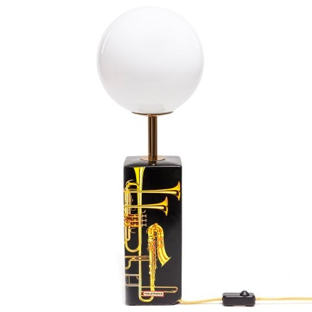 Seletti Trumpets Bordslampa - Bordslampor Glas Svart - 15251