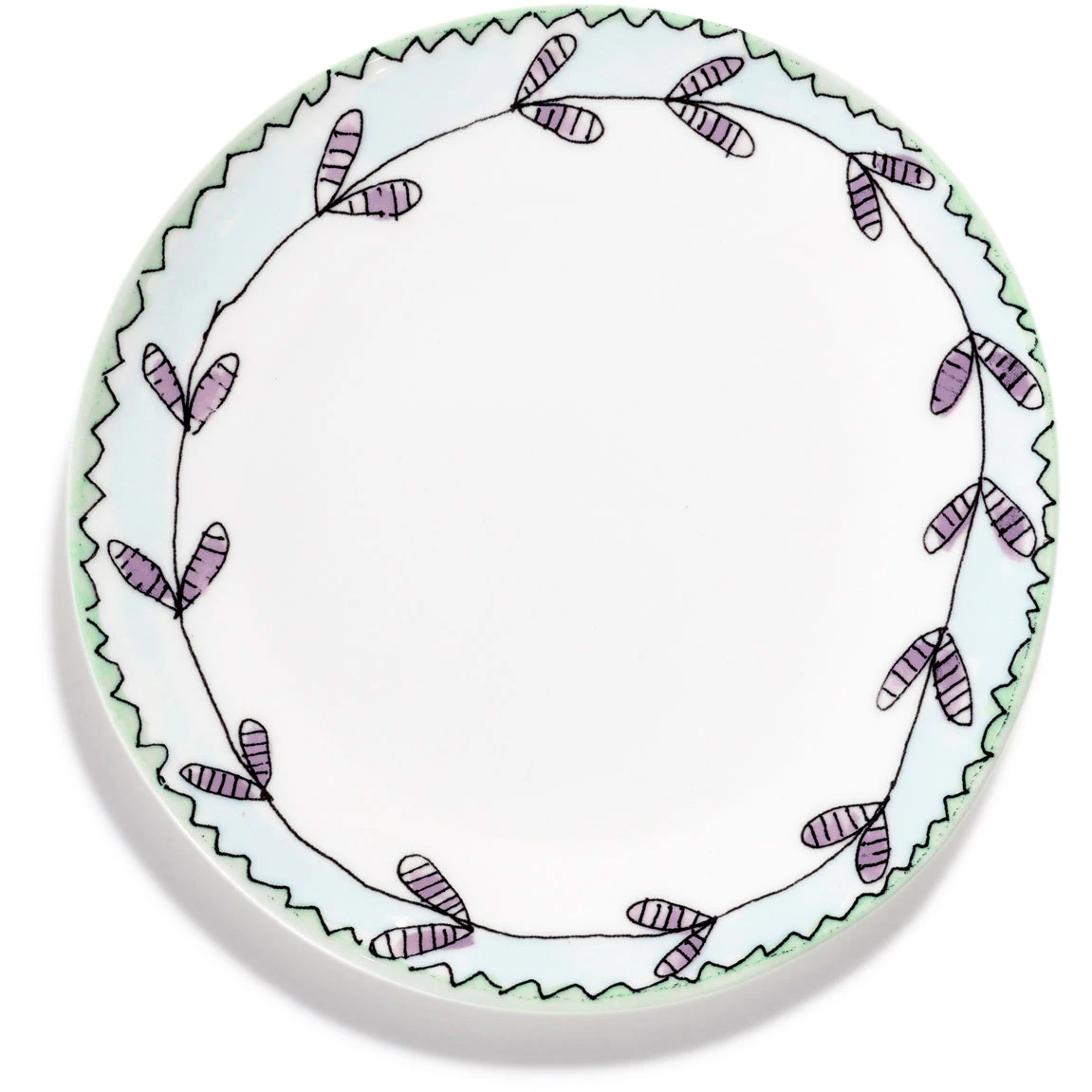 Serax Blossom Milk Desserttallrik - Assietter Benporslin Bl&aring; - B9223101-403