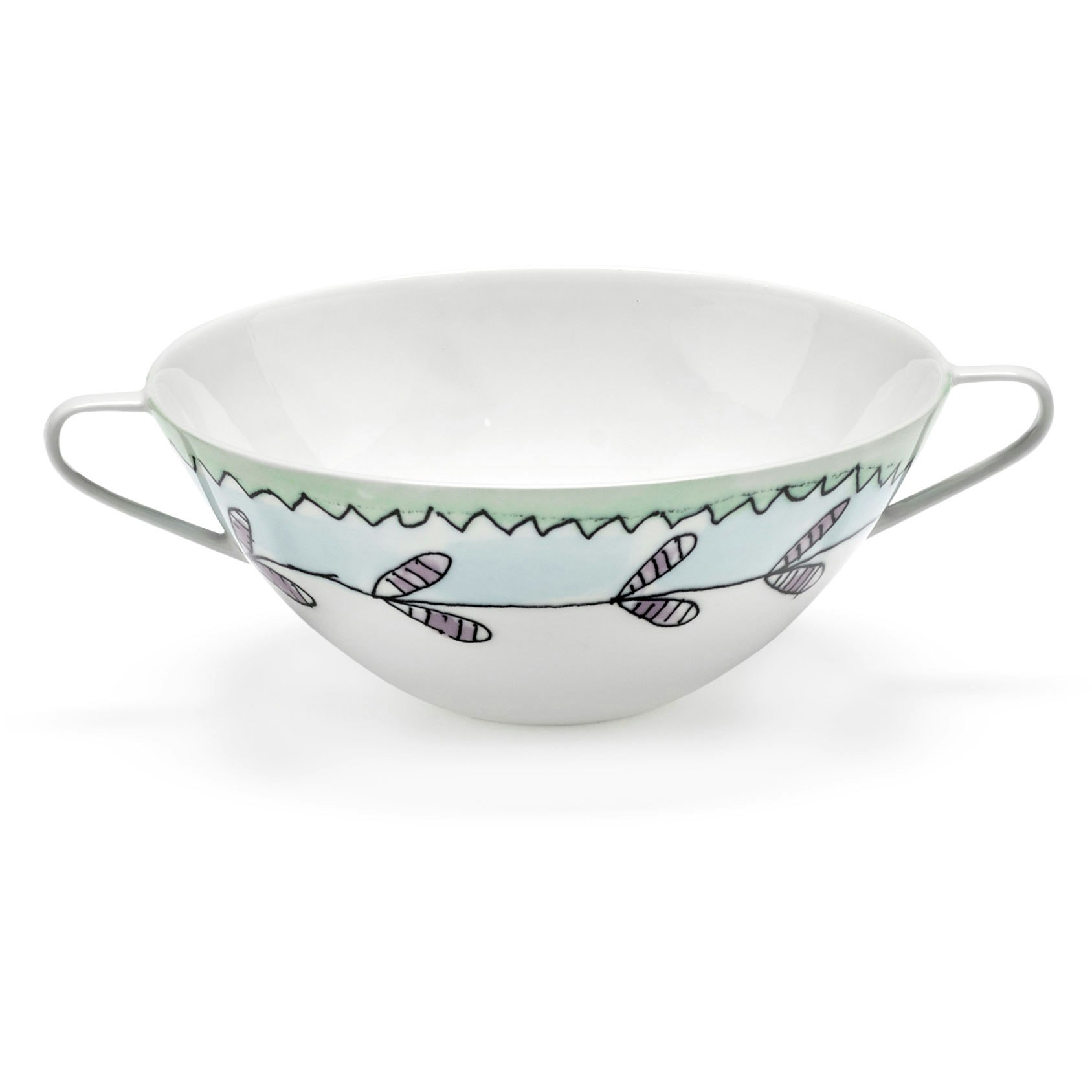 Serax Blossom Milk Soppsk&aring;l - Soppterriner Benporslin Bl&aring; - B9223124-403