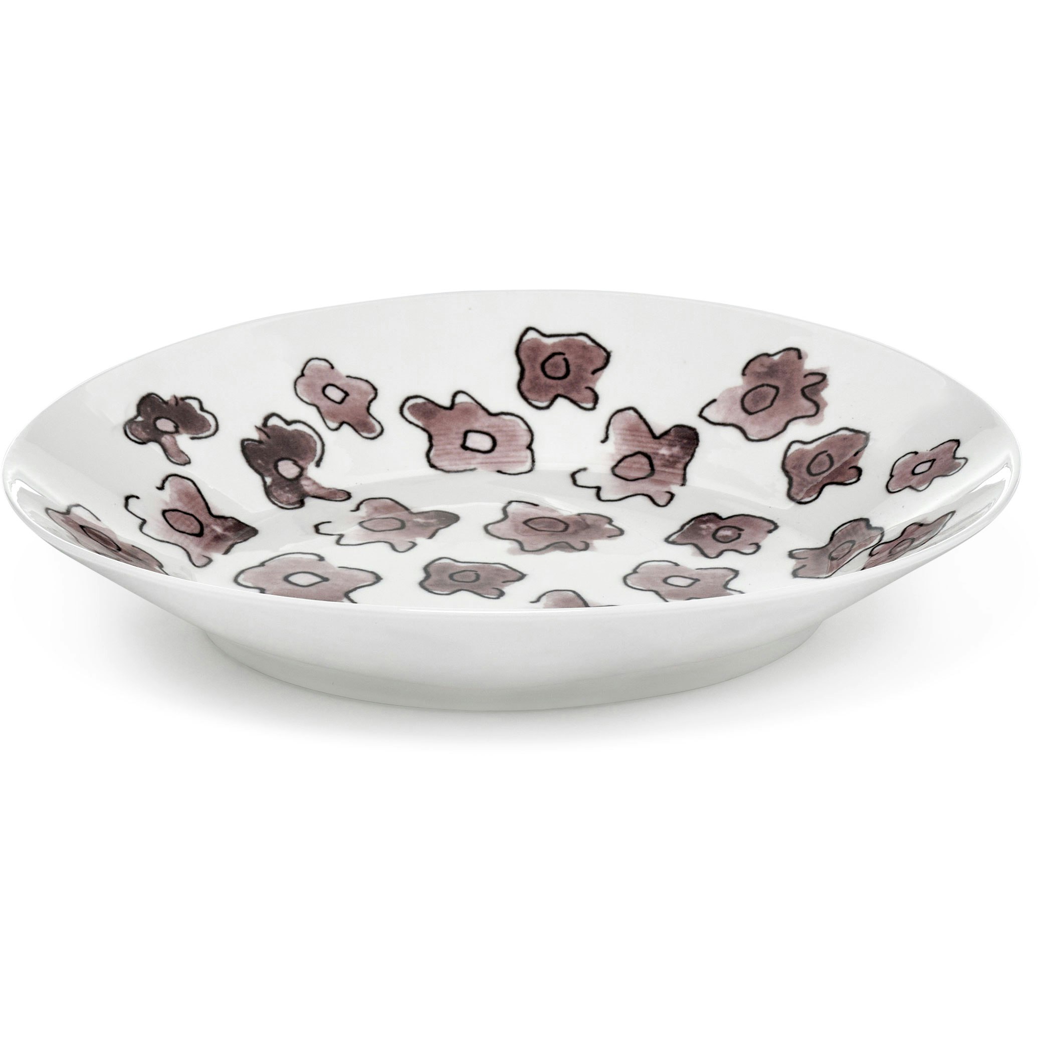 Serax Dark Viola Djup Tallrik L - Djupa tallrikar Benporslin Rosa - B9223113-400