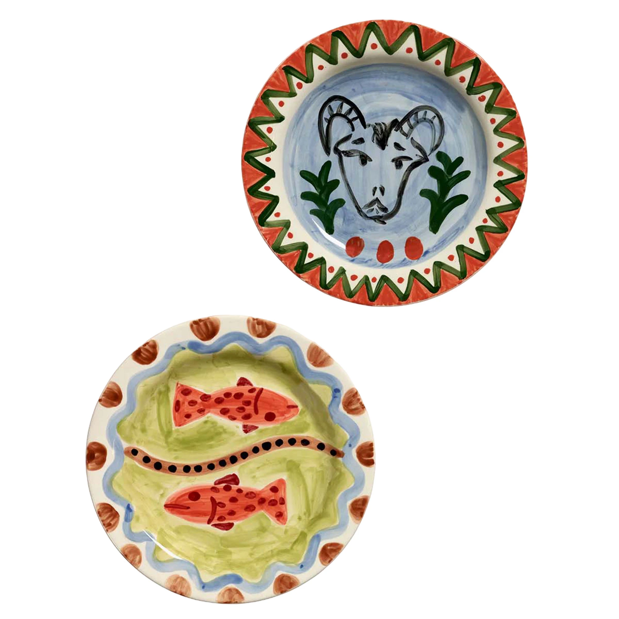 Serax The Lovers Tallrik 2-pack - Mattallrikar Stengods Multi - B8926103-999