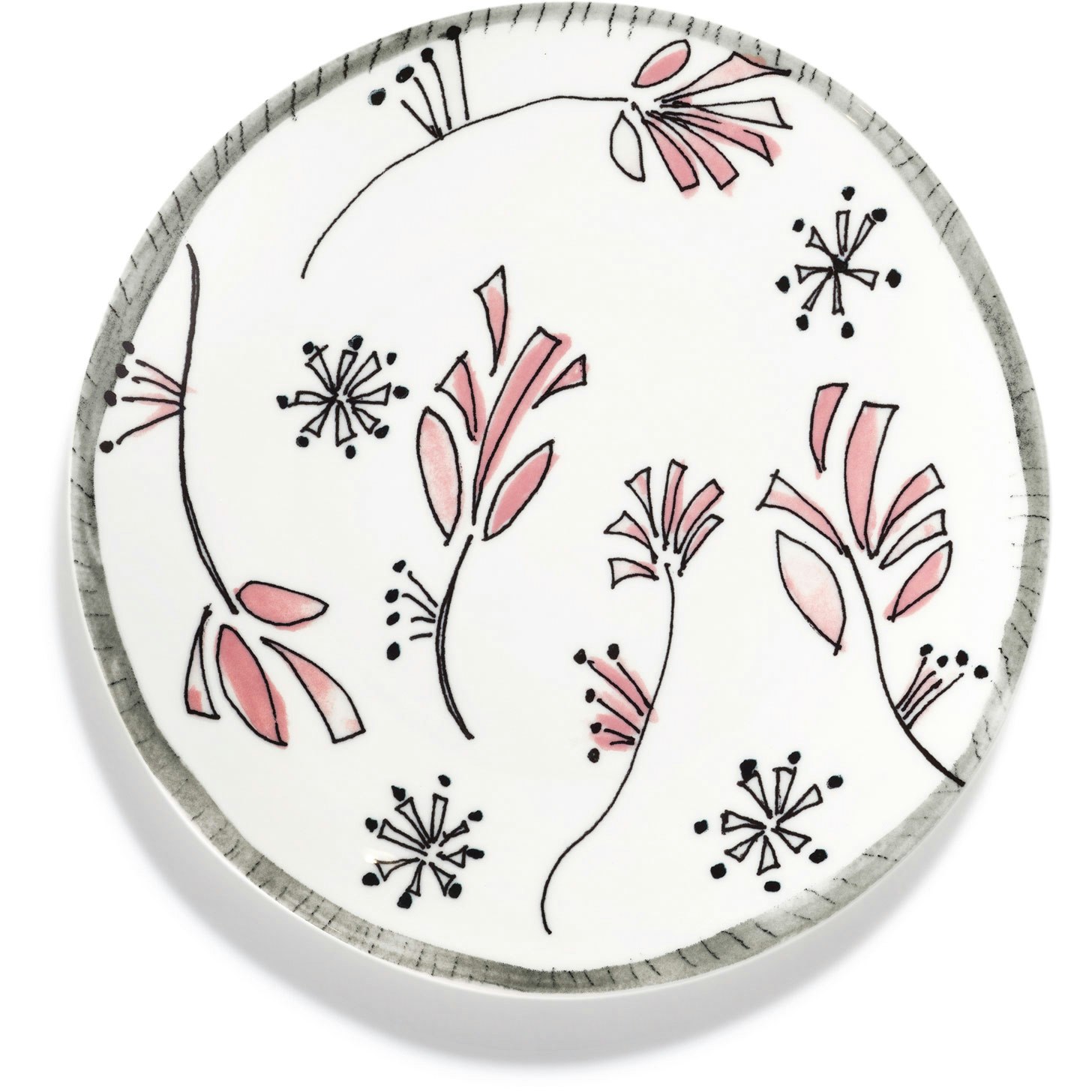 Serax Fiore Rosa Frukosttallrik - Assietter Benporslin Rosa - B9223102-410