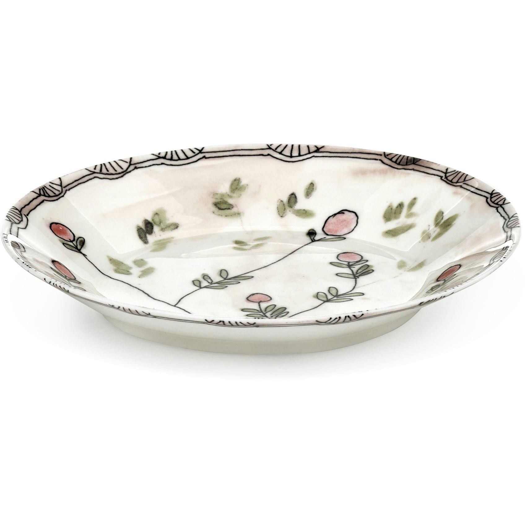 Serax Mirtillo Nude Djup Tallrik S - Djupa tallrikar Benporslin Rosa - B9223112-414