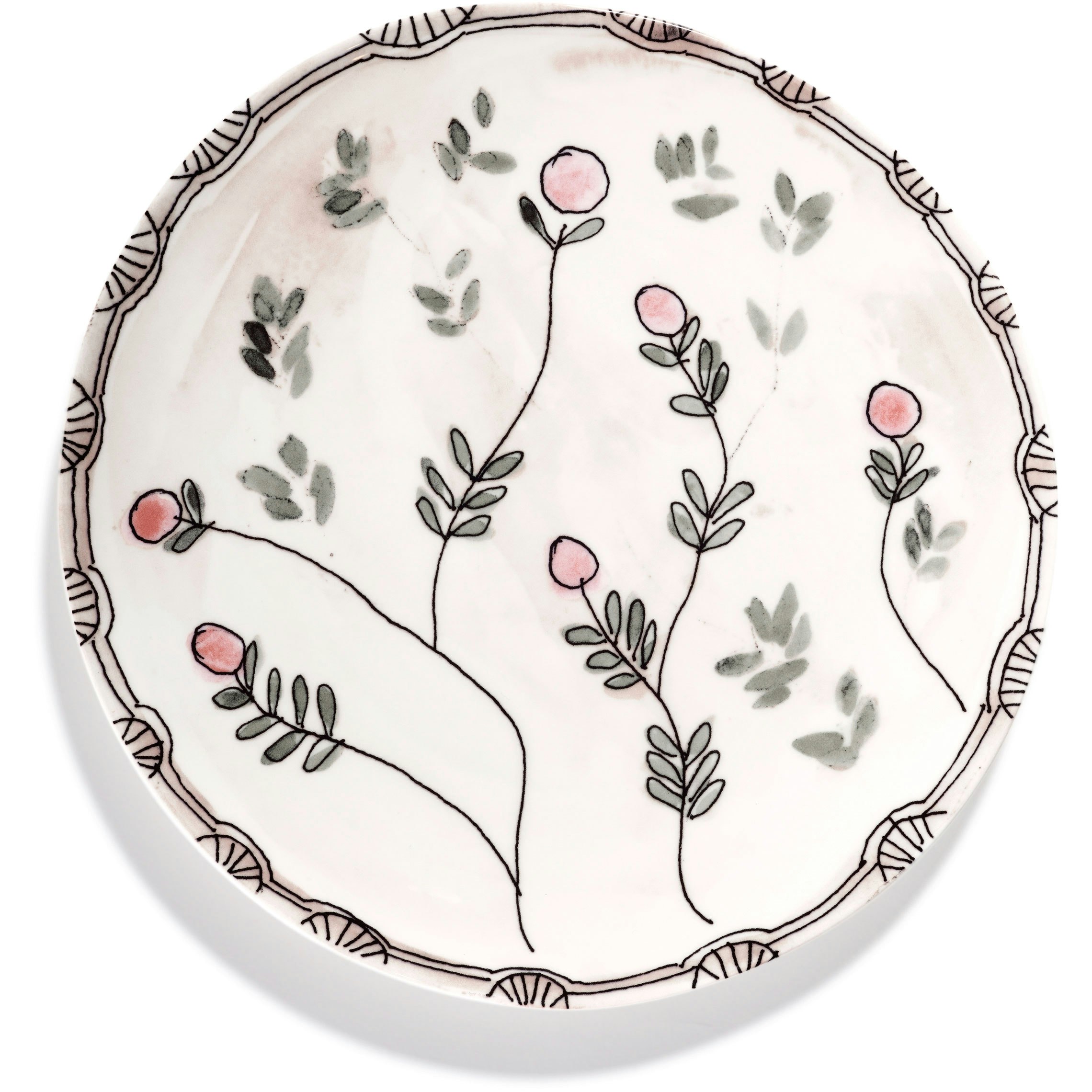 Serax Mirtillo Nude Serveringstallrik S - Uppl&auml;ggningsfat Benporslin Rosa - B9223105-414