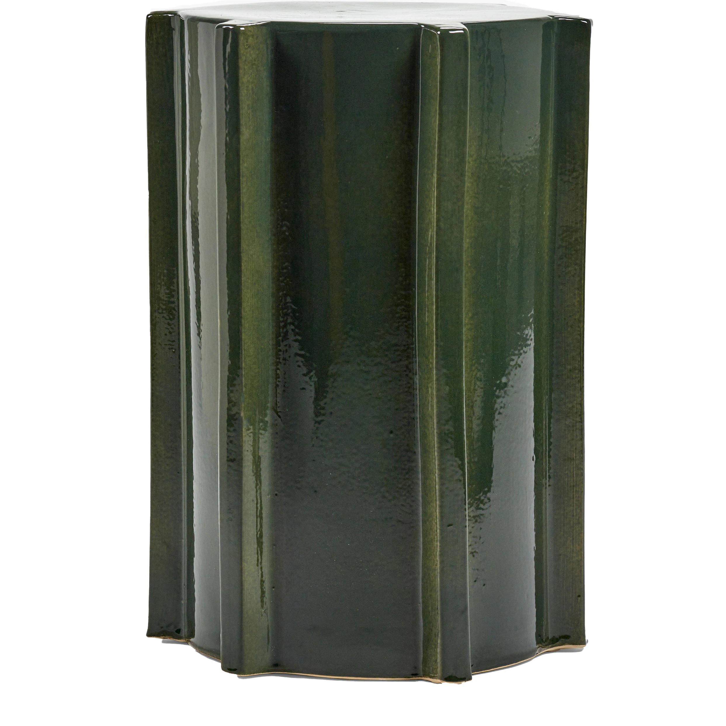 Serax Pawn Sidobord Geometrical Gr&ouml;n - Sidobord & Avlastningsbord Stengods Gr&ouml;n - B4624002-504