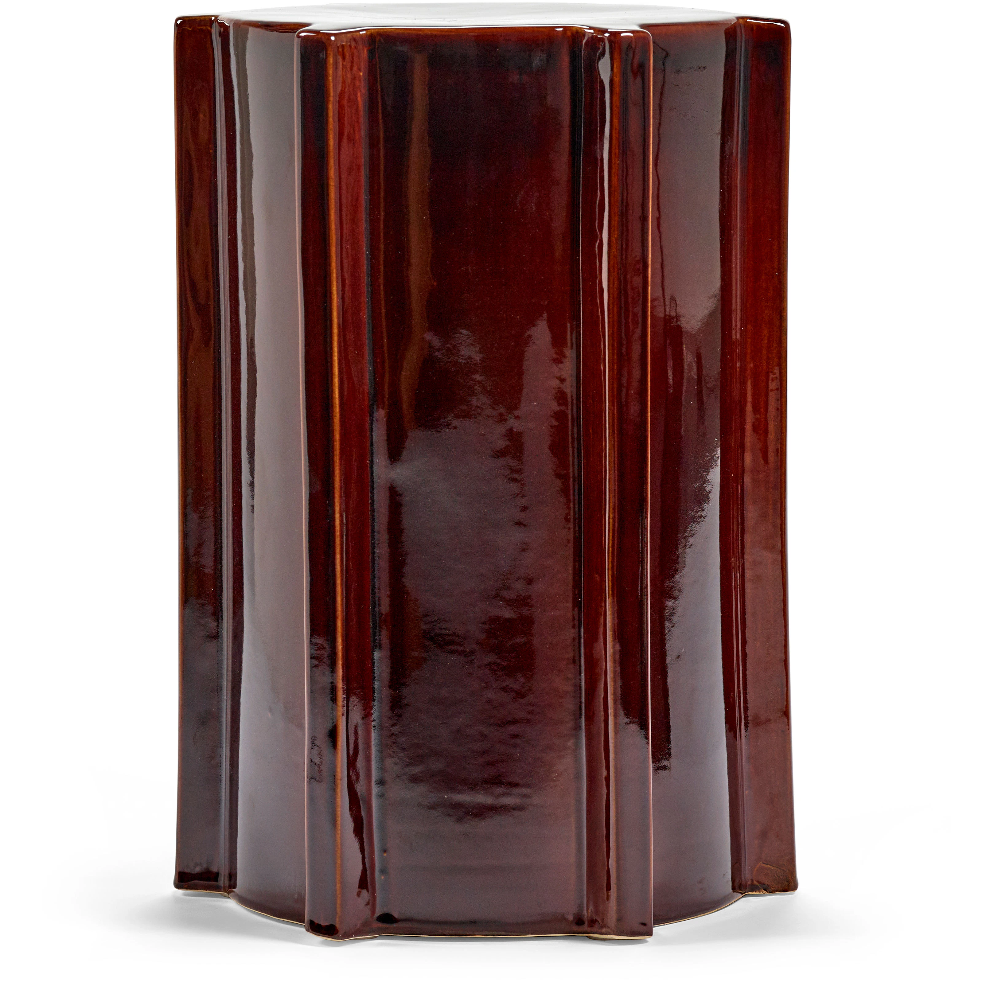 Serax Pawn Sidobord Geometrical Brun - Sidobord & Avlastningsbord Stengods Brun - B4624002-700