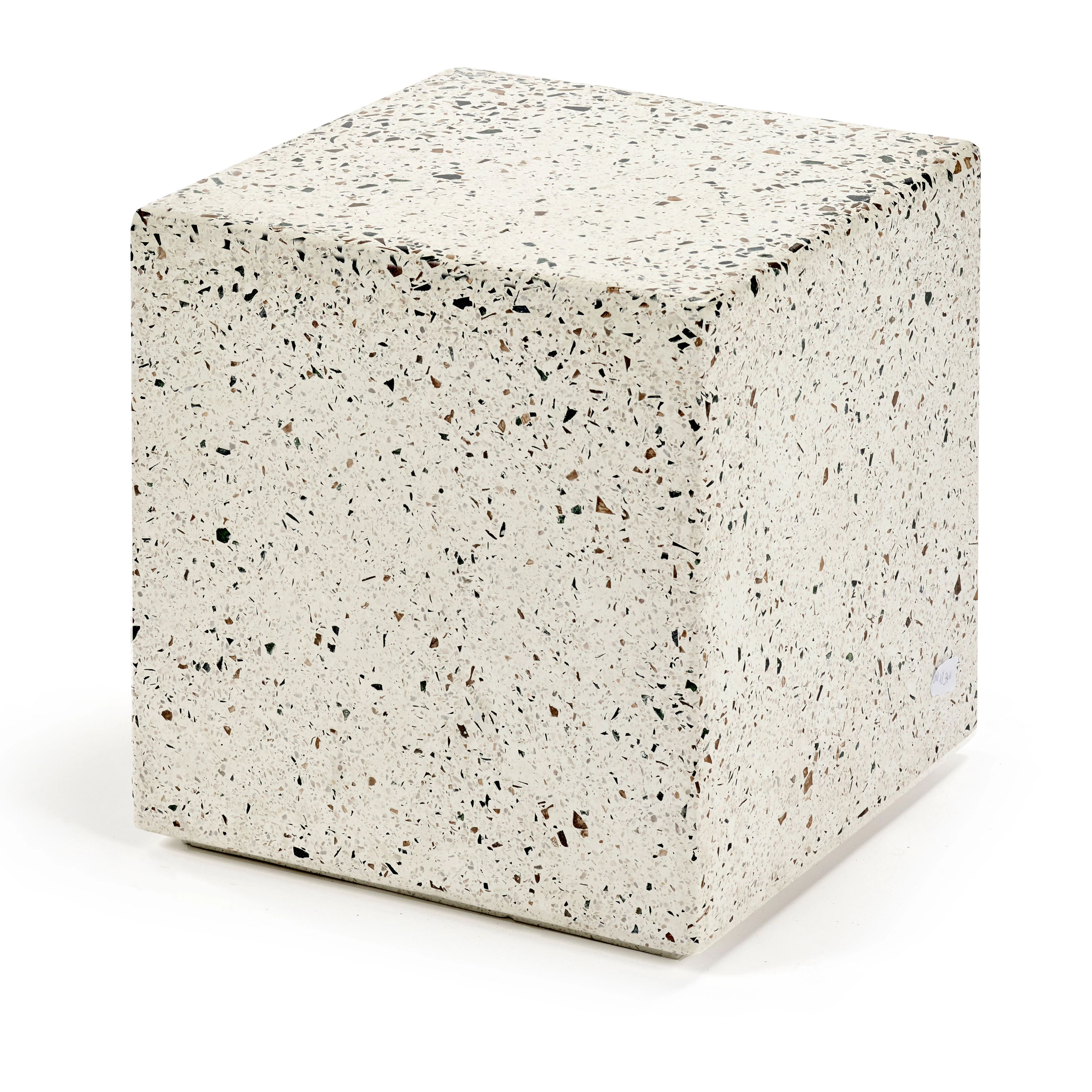 Serax Pawn Sidobord 40x40x40 Cm - Sidobord & Avlastningsbord Terrazzo Vit - B7218341
