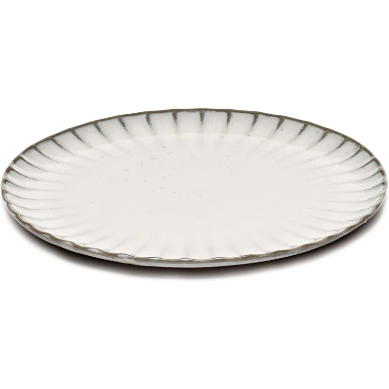 Inku Tallrik Medium 21 cm, Vit