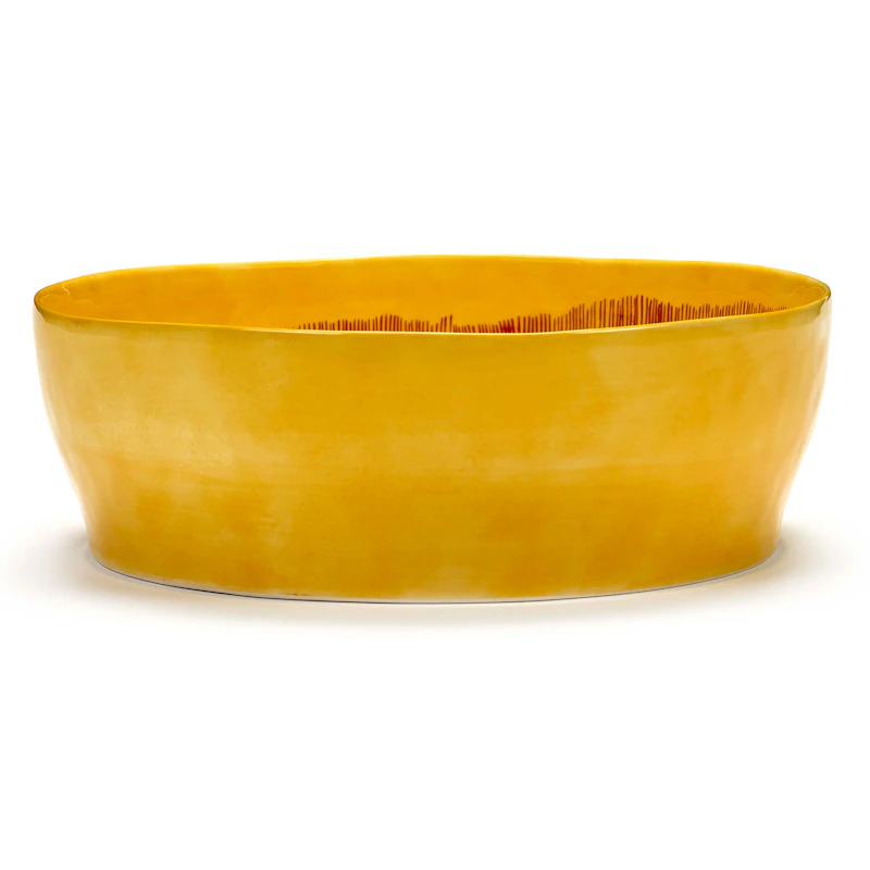 Feast Salladsskål 28,5 cm, Gul / Röd