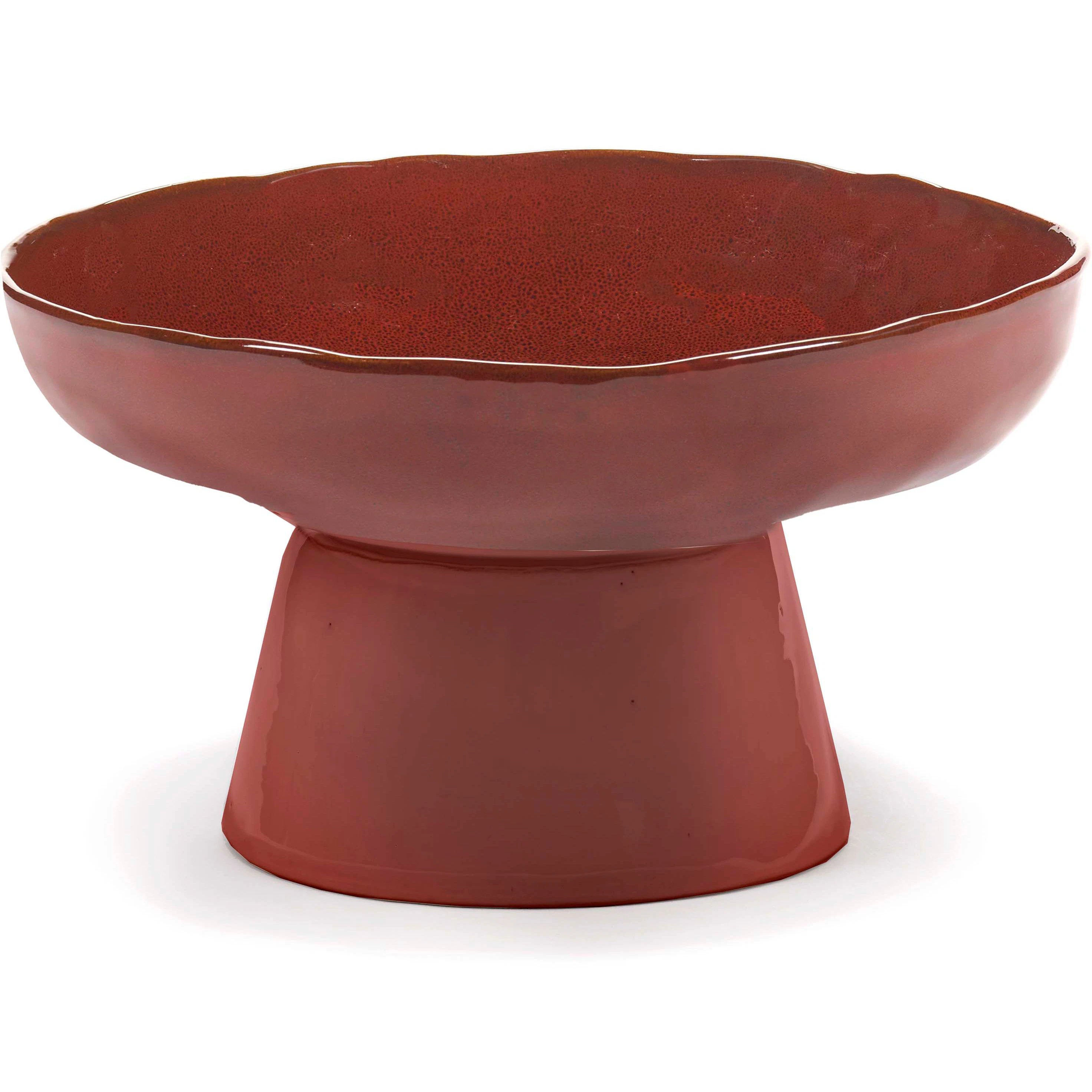 Serax La M&egrave;re Sk&aring;l Med Fot Venetian Red - Serveringssk&aring;lar Stengods Venetian Red - B5123039-317