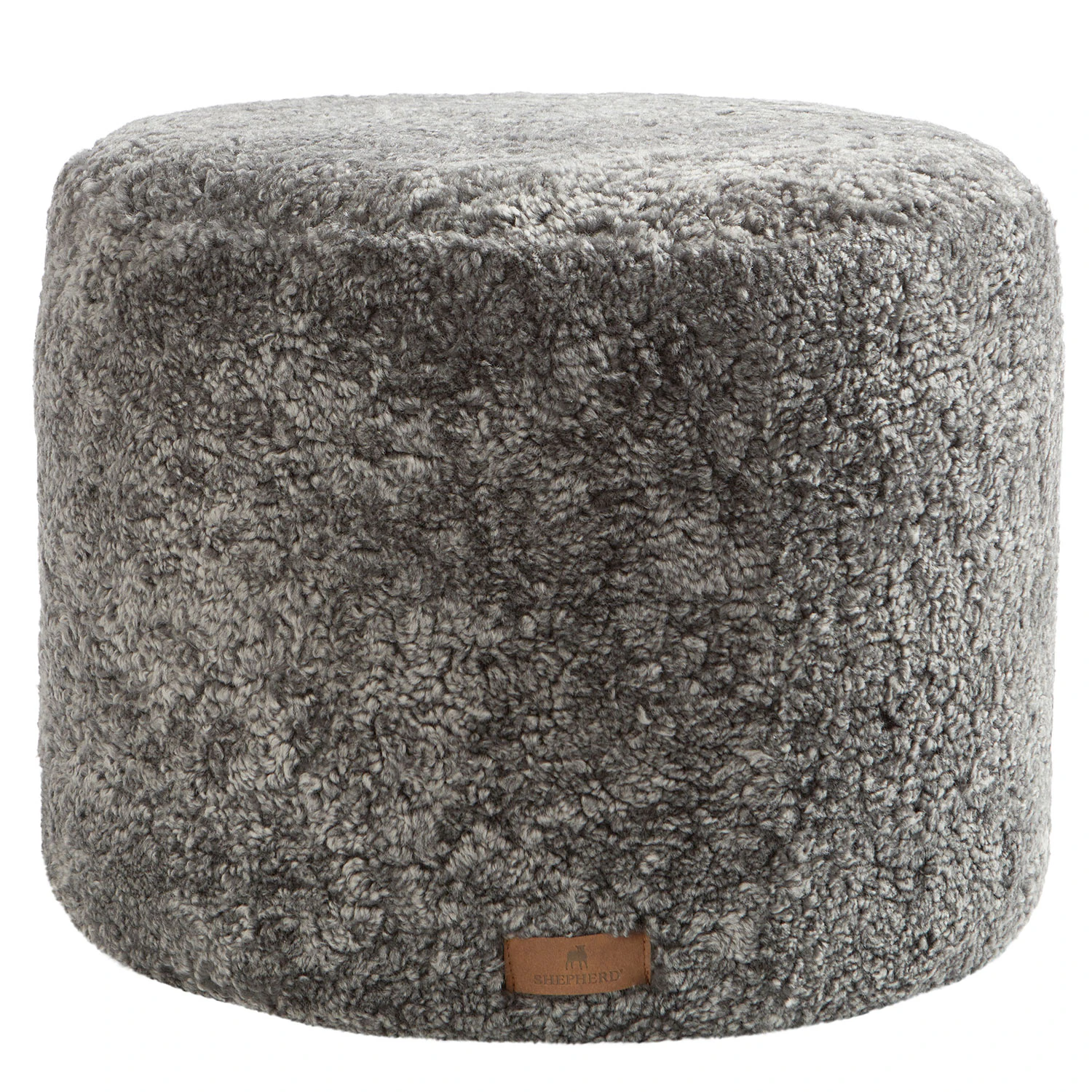Shepherd Frida spuff Gr&aring;grafit - Sitts&auml;ckar & Sittpuffar F&aring;rskinn Grey Graphite - 601-5040069