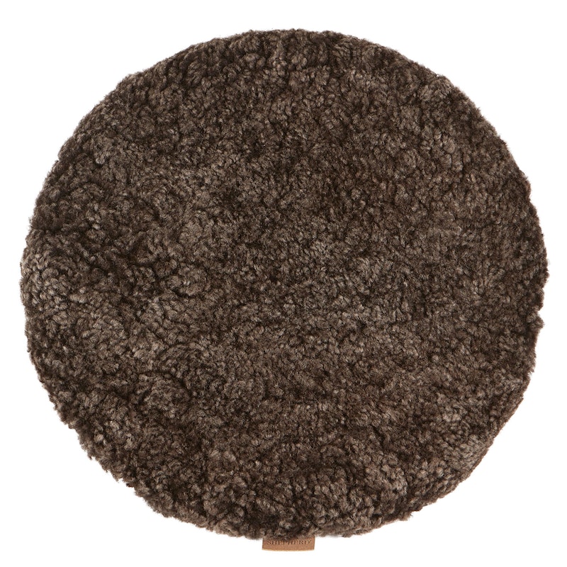 Jill Stolsdyna Rund Ø38 cm Vadderad, Cappuccino