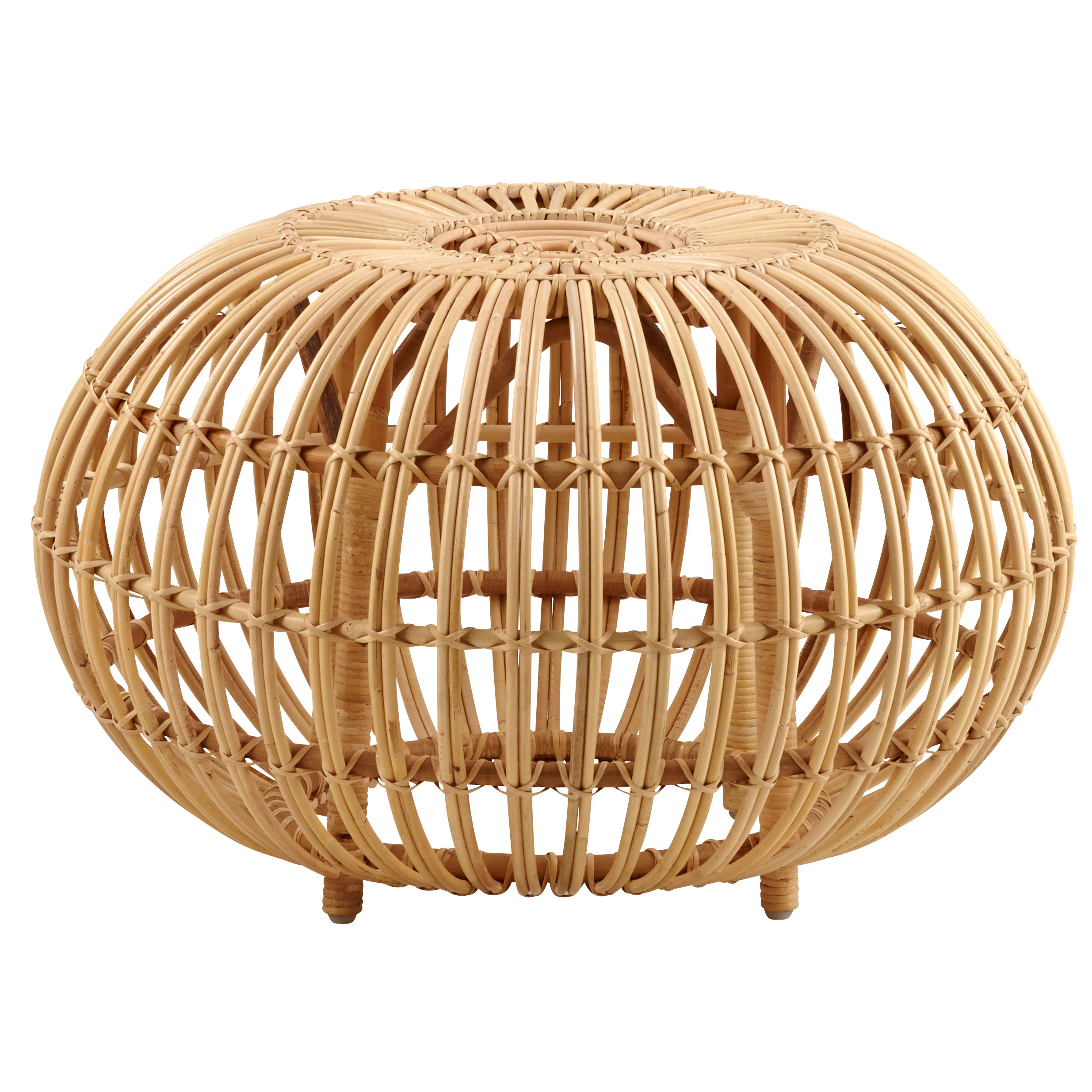 Sika Design Ottoman Fotpall &Oslash;65 Cm Natur - Fotpallar Rotting Natural - FA-65-SU