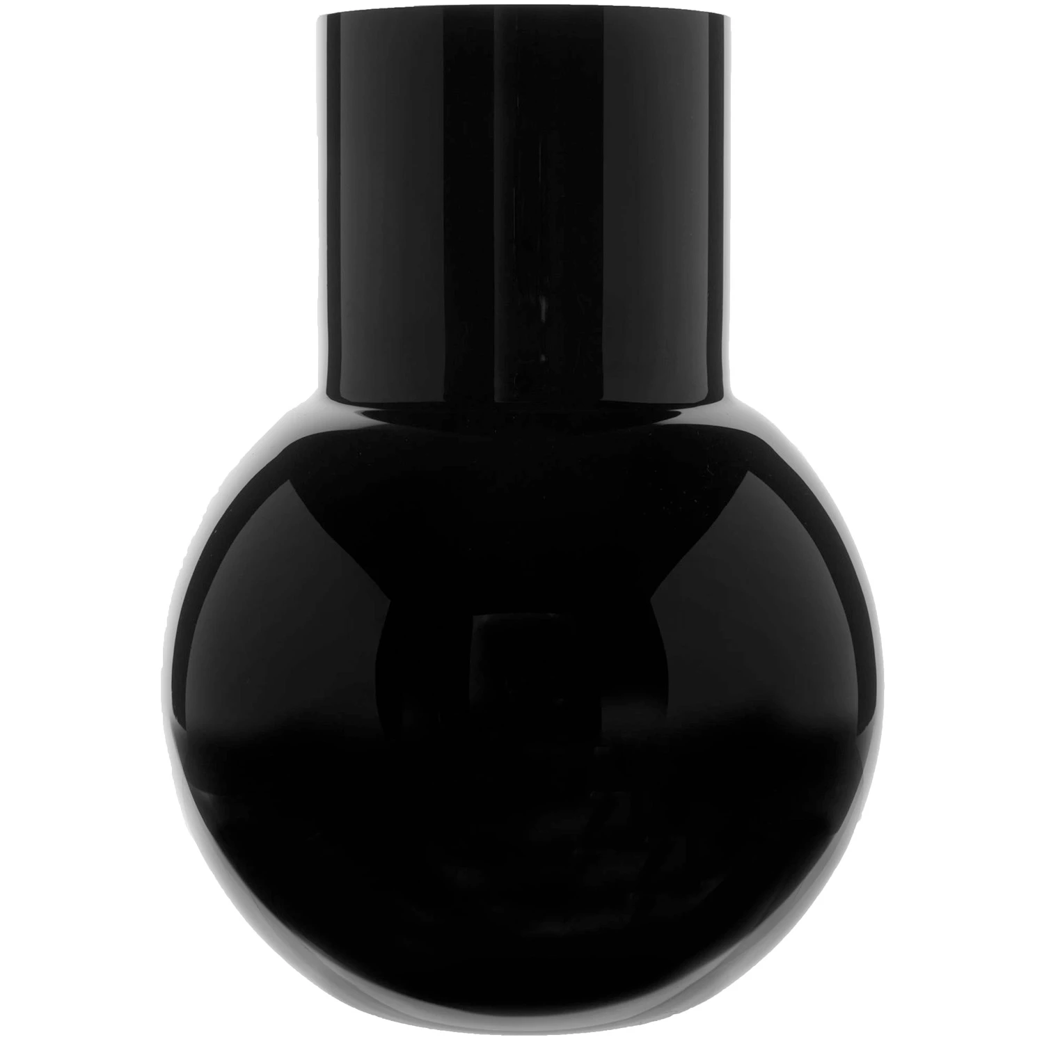 Skrufs Glasbruk Pallo Vas 20 Cm - Vaser Glas Svart - 9886