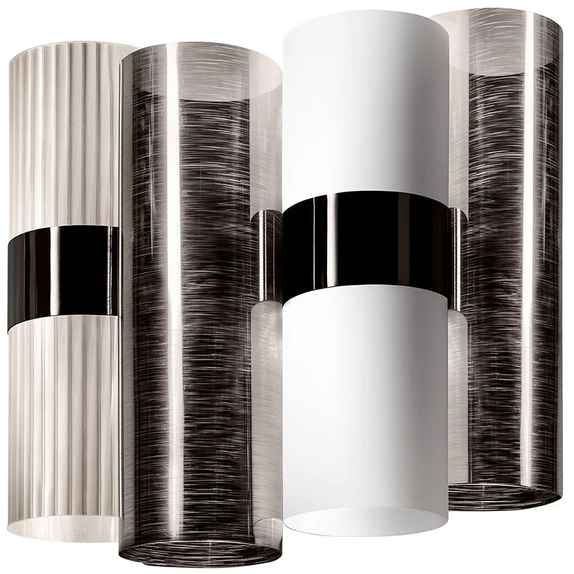 Slamp La Lollo Applique Vägglampa Pewter - Vägglampor Lentiflex® Tenn - LALWM00PWT00000000EU