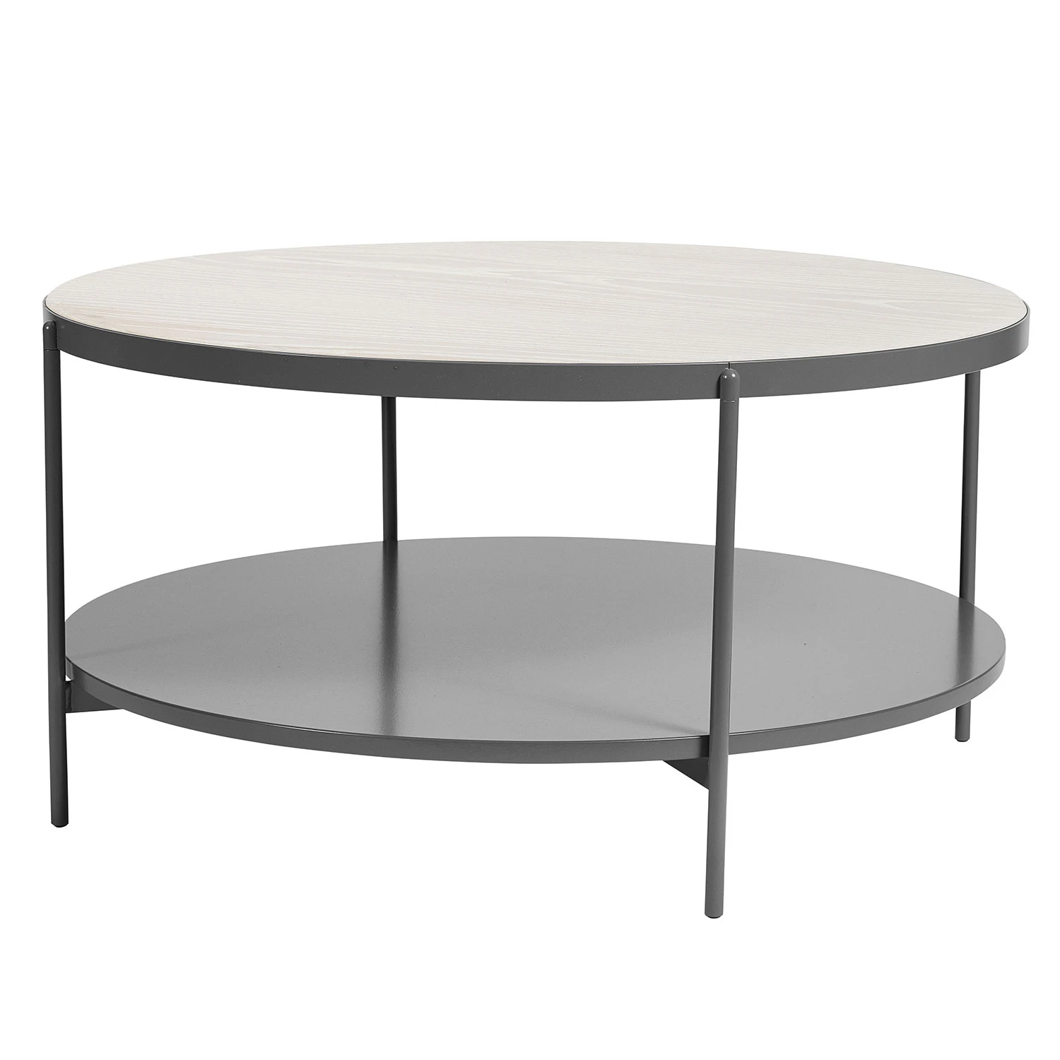 Smd Design Lene Soffbord Gr&aring;/ask - Soffbord Metall Vit - 23032715