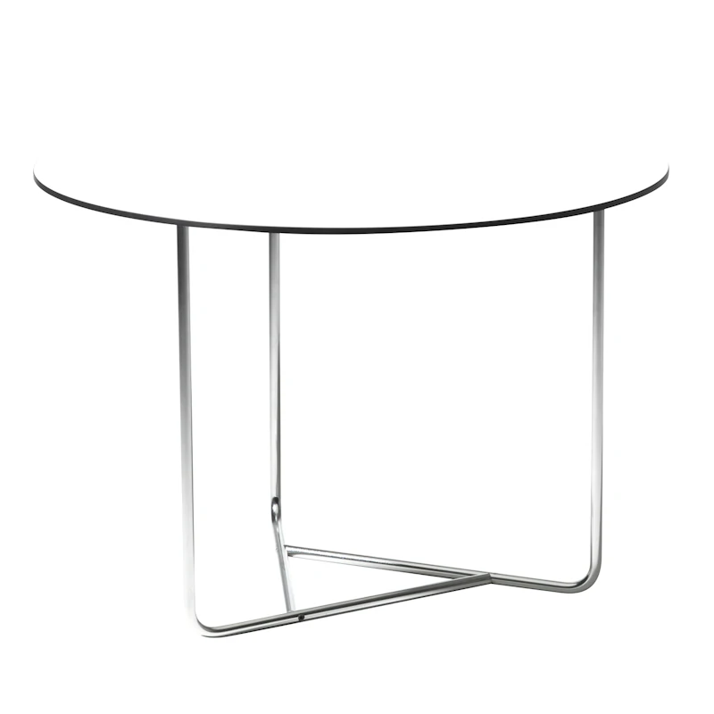 Tellus Bord 64cm, Vit/Krom