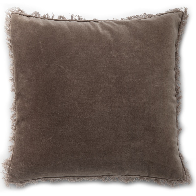 Kuddfodral Sammet / Linne 50x70 cm, Ash Brown