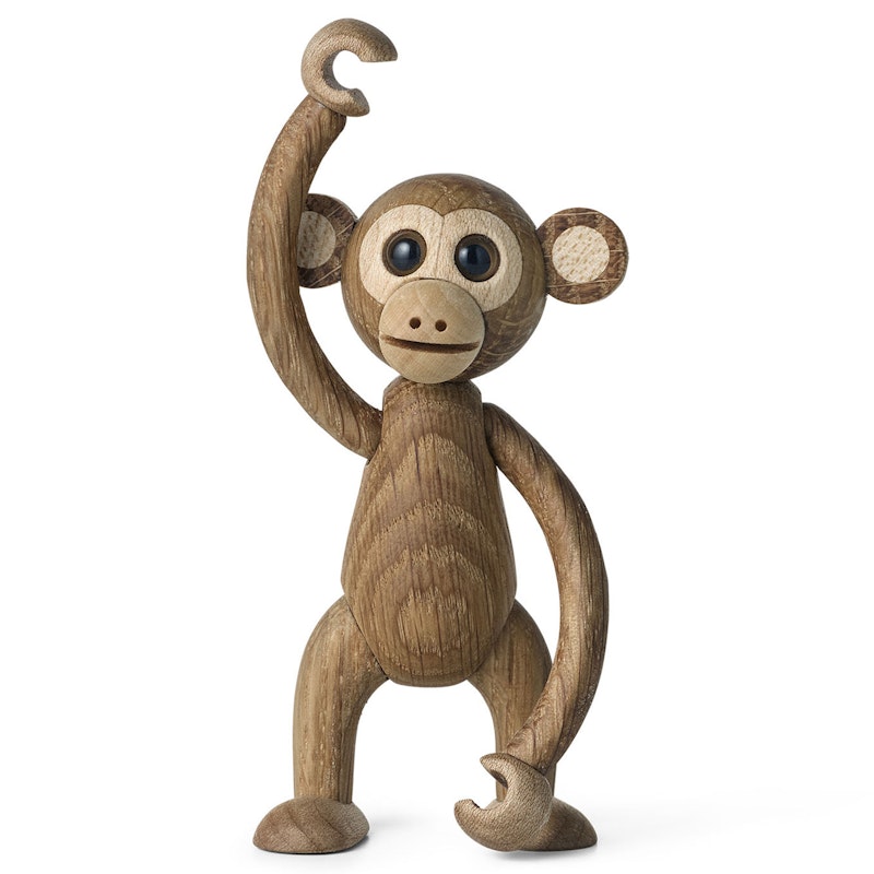 Swing Monkey Träfigur 8 cm