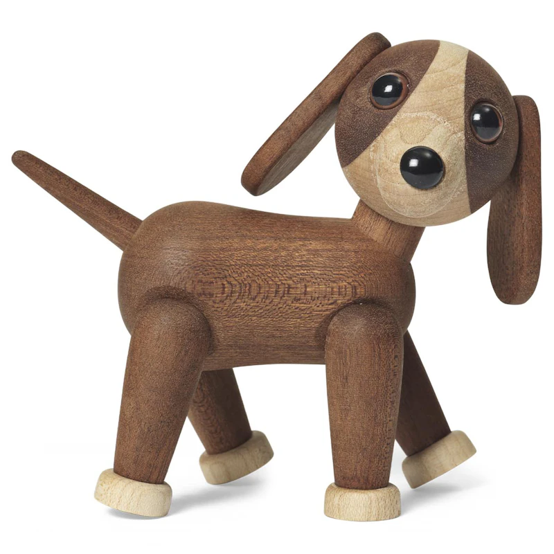 Twix Hund Träfigur 11 cm