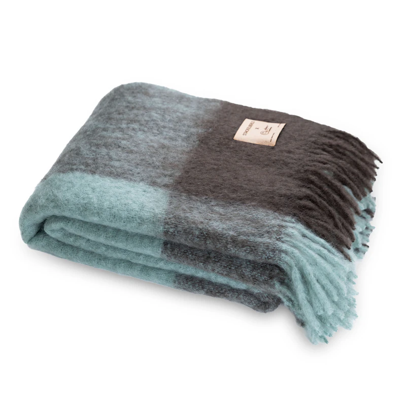 Suzanne Filt Mohair, Chocolate / Mintgrön