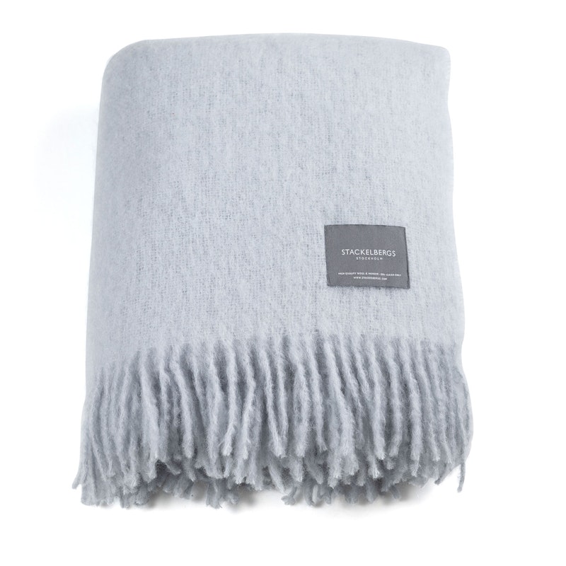 Mohair Filt Rullad Frans 130x170 cm, Sky Blue