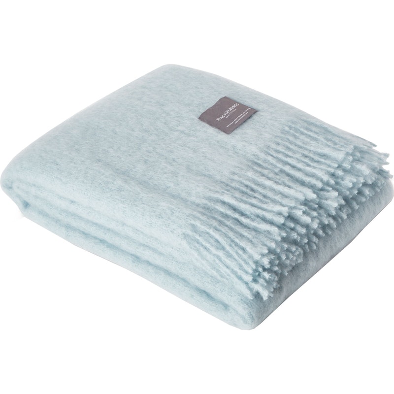 Mohair Filt Rullad Frans 130x170 cm, Dusky Blue