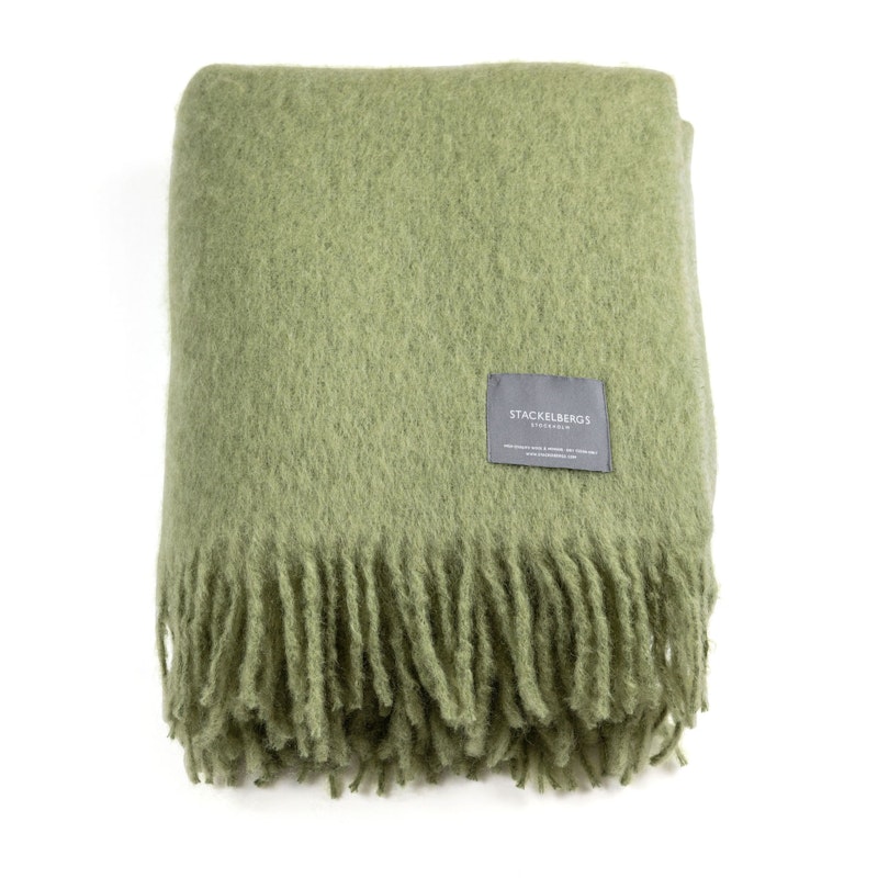 Mohair Filt Rullad Frans 130x170 cm, Olive Green