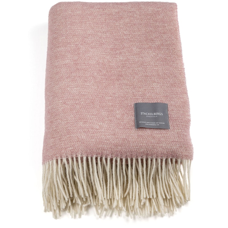 Wool Filt 130x170 cm, Rose / Off-white