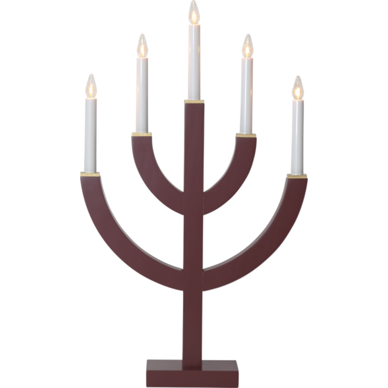 Anno 5 Ljusstake, Röd