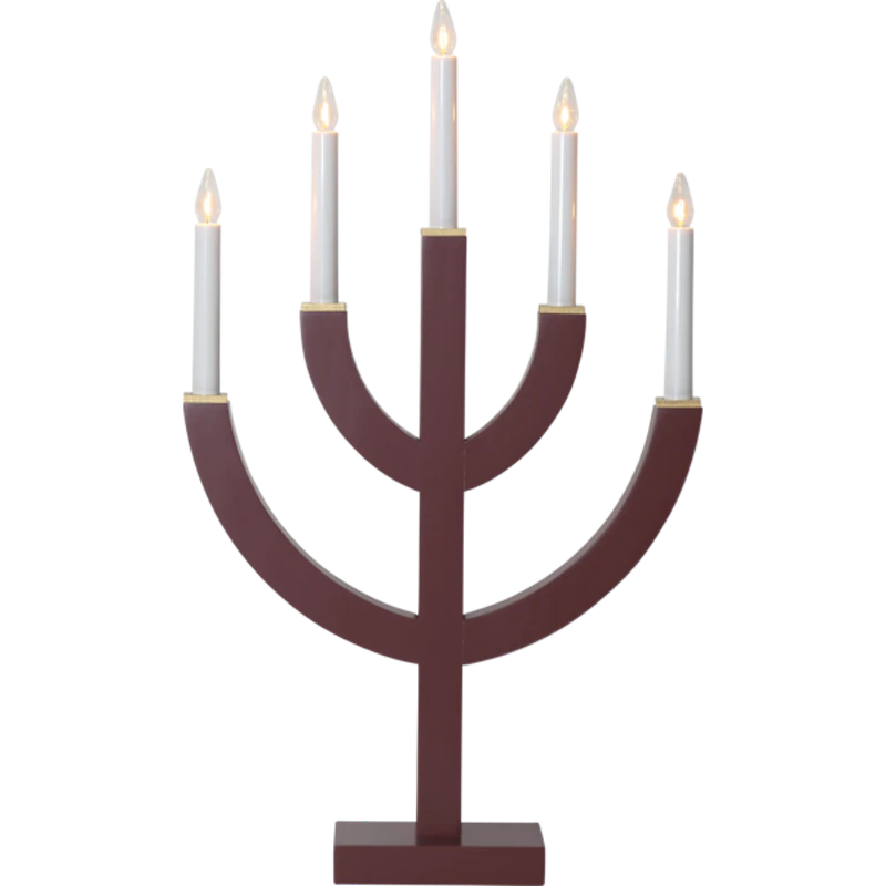 Anno 5 Ljusstake, Röd