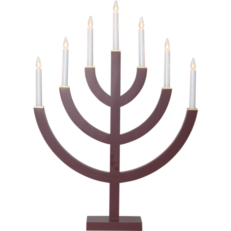 Anno 7 Ljusstake, Röd