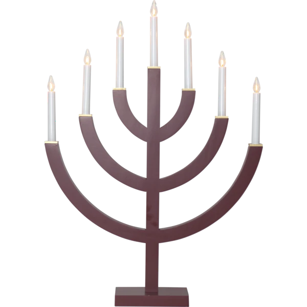 Star Trading Anno 7 Ljusstake R&ouml;d - Adventsljusstakar Tr&auml; R&ouml;d - 220-21-1