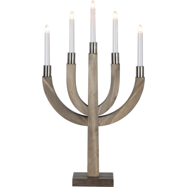 Star Trading Elias Ljusstake Brun - Adventsljusstakar Tr&auml; Brun - 218-83-1