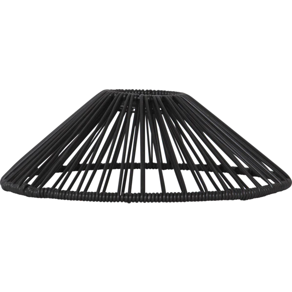 Star Trading Vide Lampskärm Svart 25 Cm - Lampskärmar Konstrotting Svart - 092-12