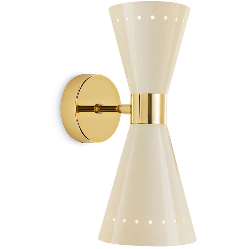 Megafono 2 Vägglampa, Ivory