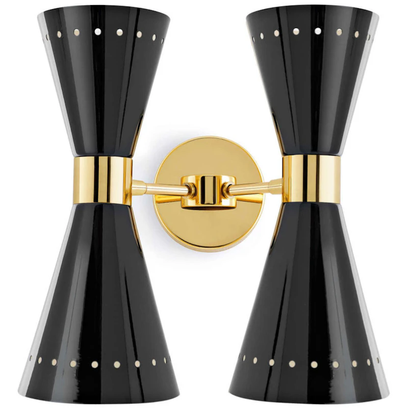 Megafono 4 Vägglampa, Svart