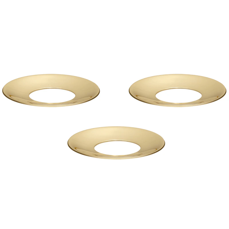 Ljusmanschett 3-pack, Solid Brass