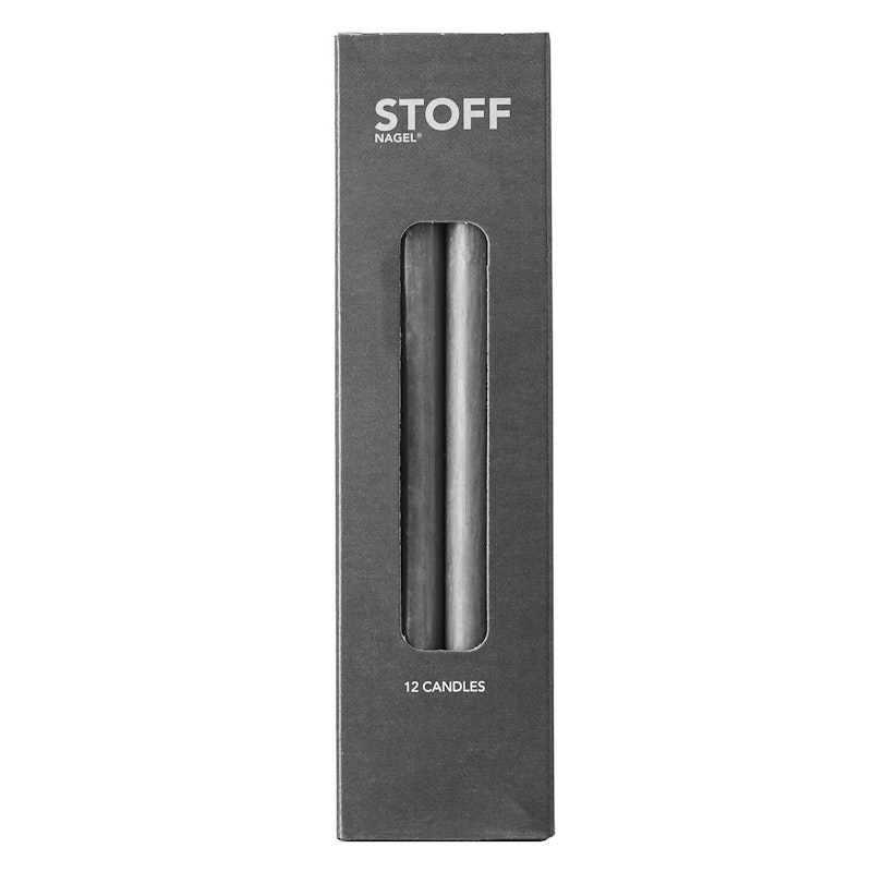 Nagel Ljus 12-Pack, Antracit