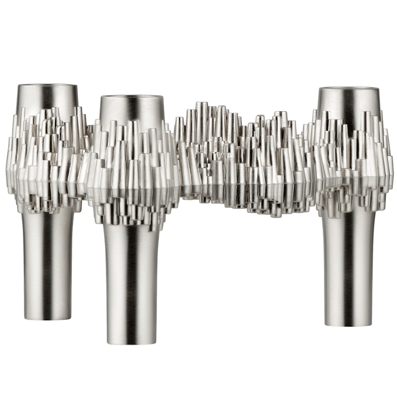 Quist Ljusstake, Brushed Chrome