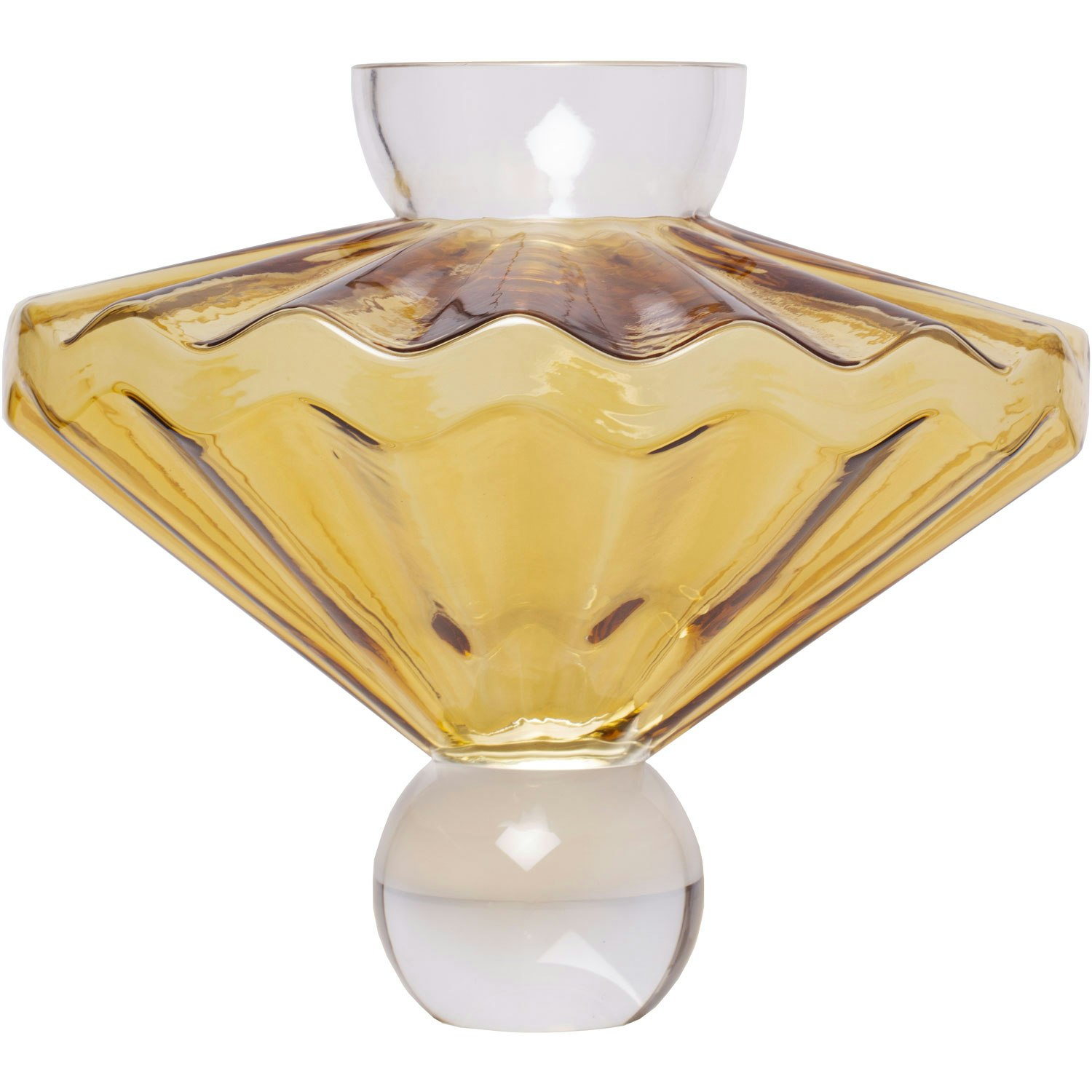 Stori Ballerina Vas 23 Cm Amber - Vaser Munbl&aring;st Glas B&auml;rnsten - 10107