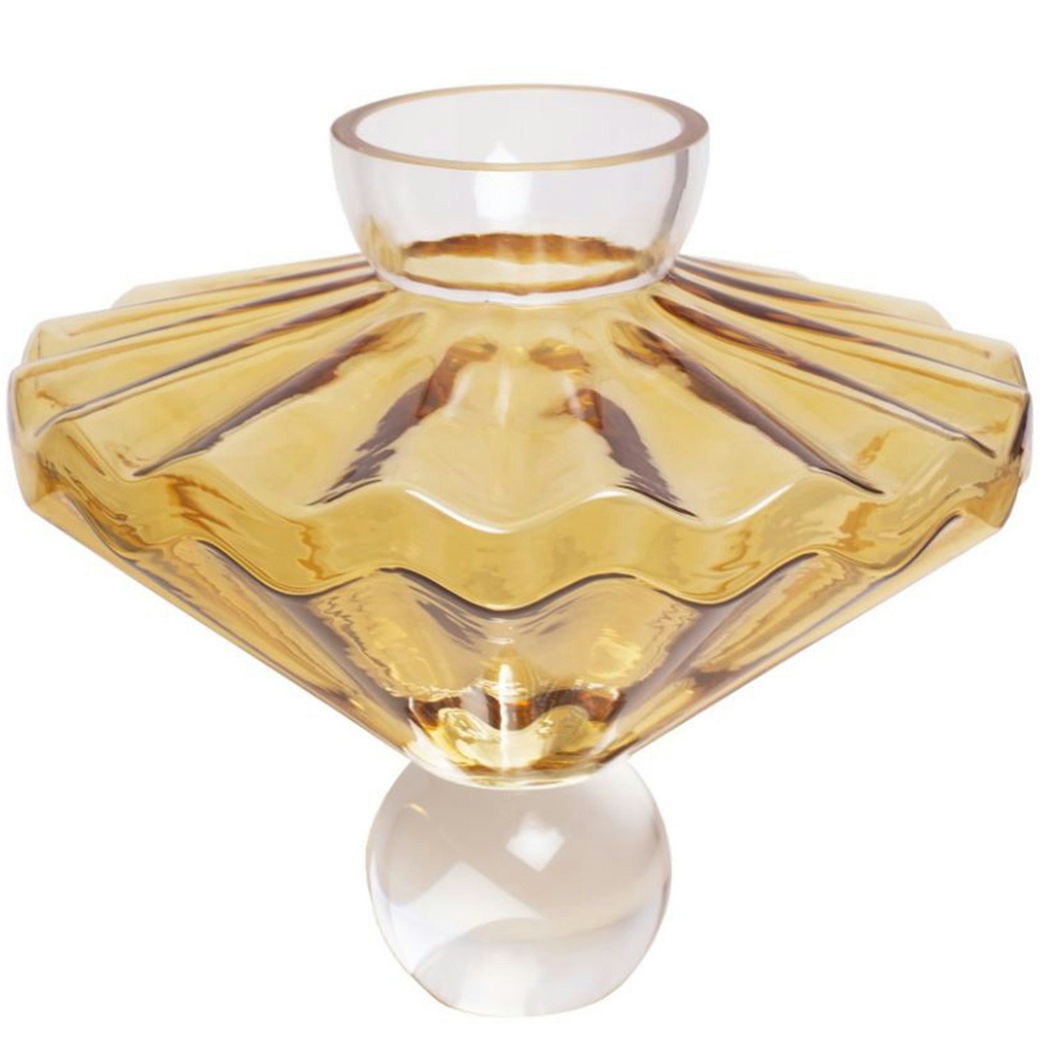 Stori Ballerina Vas 30 Cm Amber - Vaser Munbl&aring;st Glas B&auml;rnsten - BA-02-107