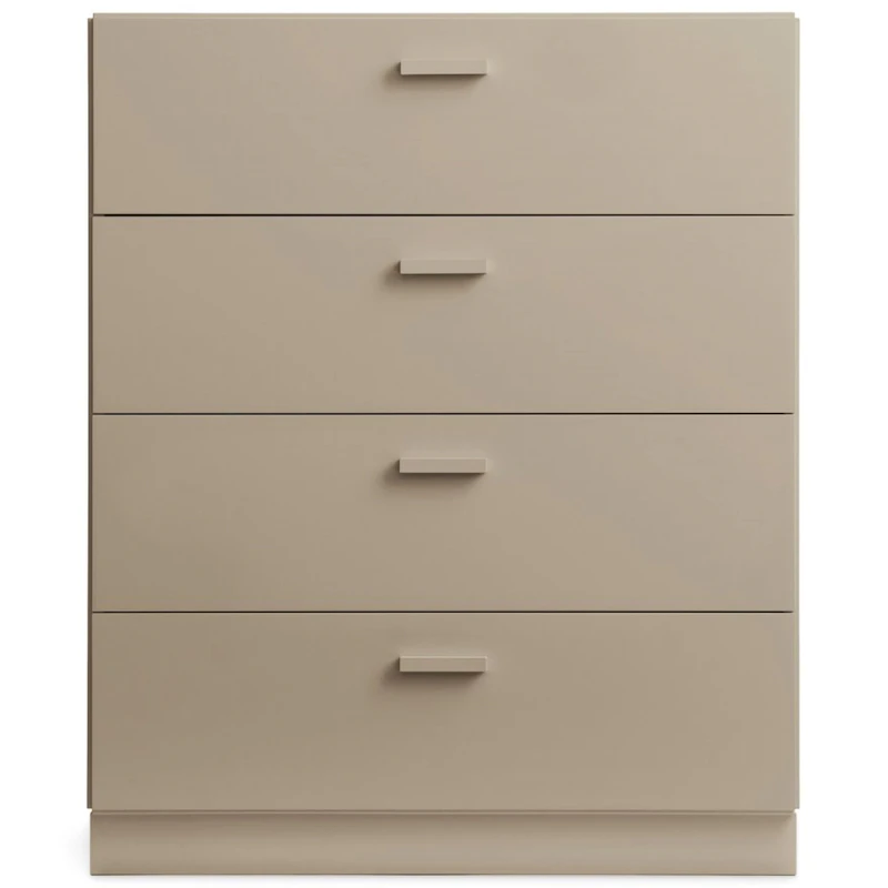 Relief Byrå Bred Med Sockel, Beige