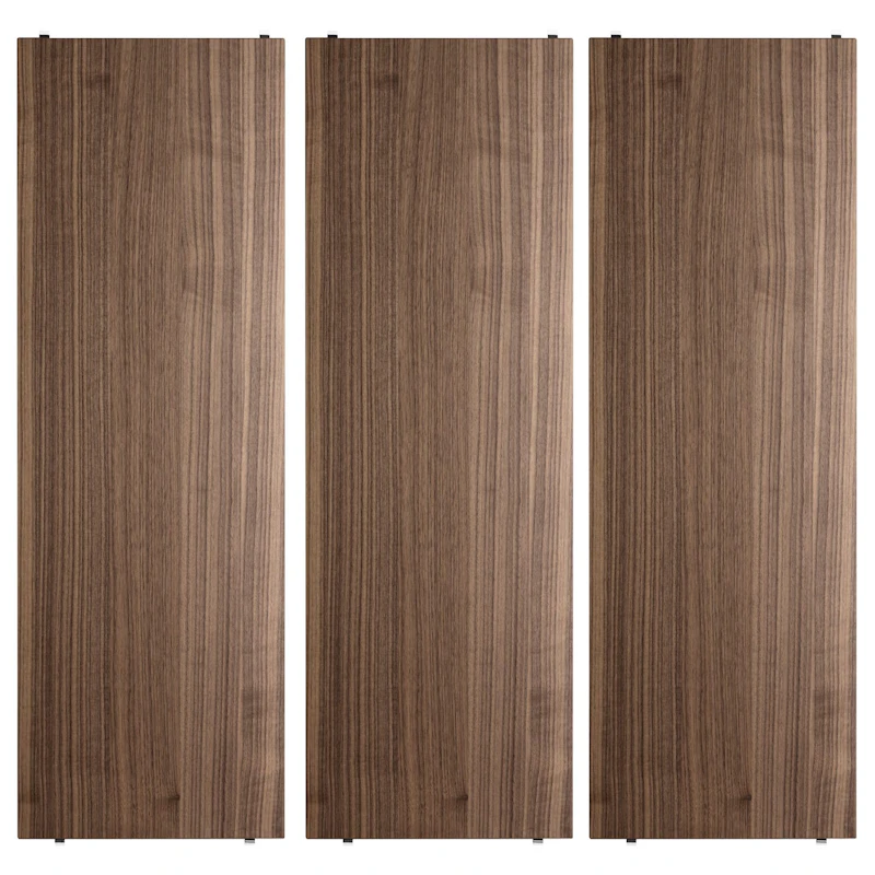 String Hyllplan 3-pack 78x30 cm, Valnöt