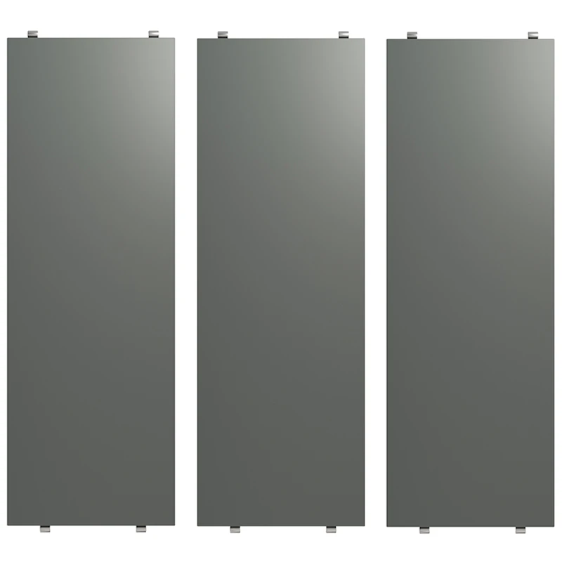 String Hyllplan 3-pack 58x20 cm, Mörkgrå