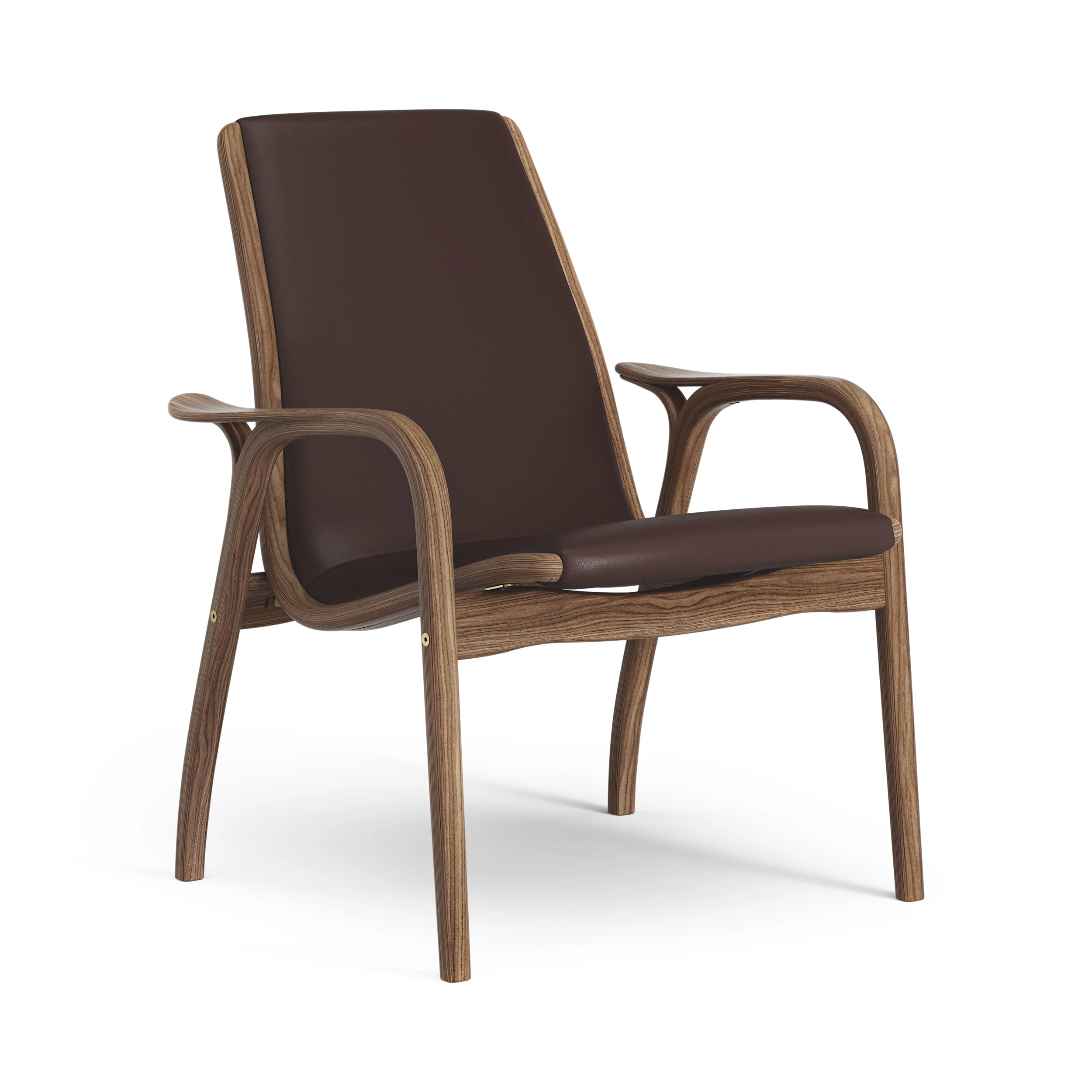 Swedese Laminett F&aring;t&ouml;lj Lackerad Valn&ouml;t / M&ouml;rkbrun - F&aring;t&ouml;ljer L&auml;der M&ouml;rkbrun - 23101/V1980/ELMBAL93002